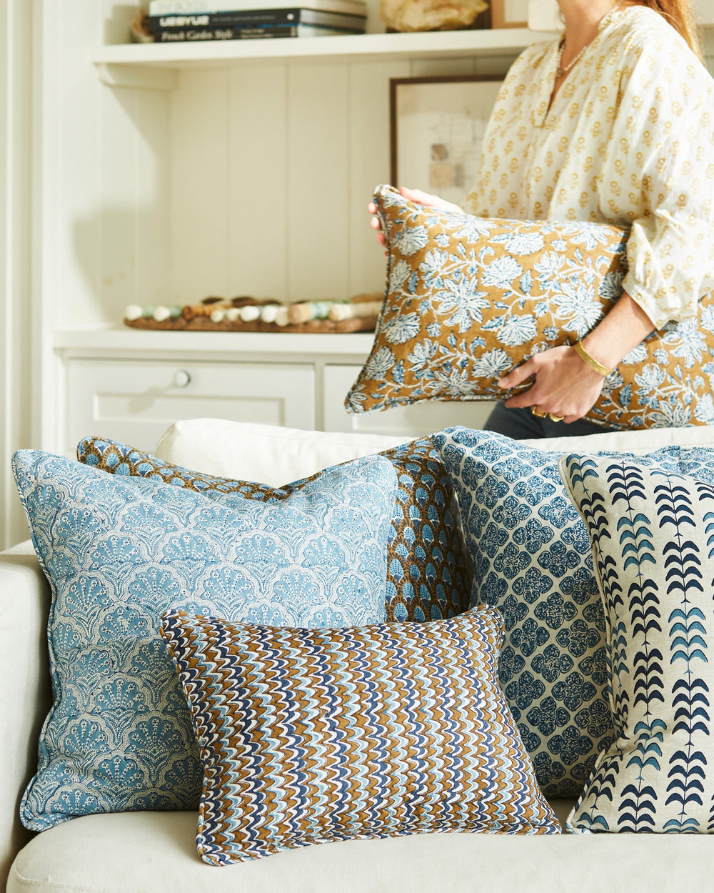 Uluwatu Tobacco Cushion in - Cushions - Walter G Australia