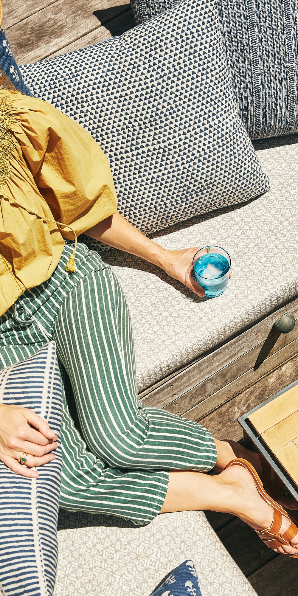 Huts Atlantic Outdoor Cushion in - Cushions - Walter G Australia