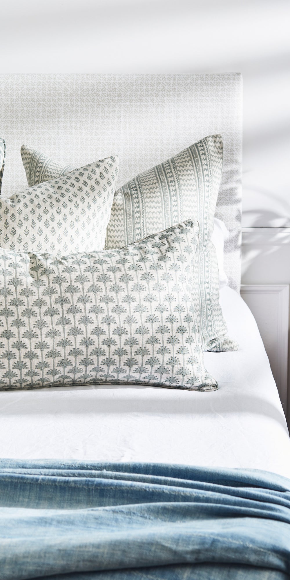 Zadar Celadon Cushion in - Cushions - Walter G Australia