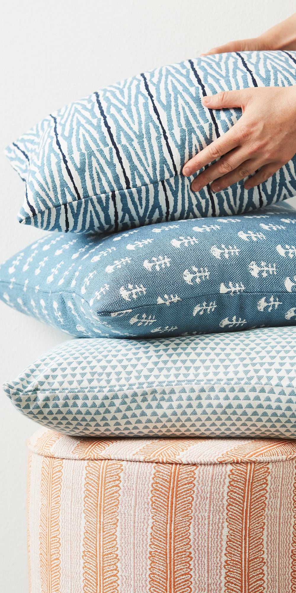 Yukka Sky Blue Outdoor Cushion in - Cushions - Walter G Australia
