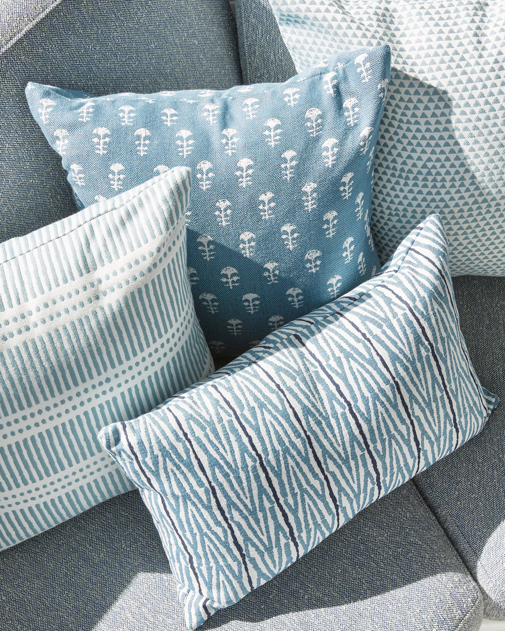 Yukka Sky Blue Outdoor Cushion