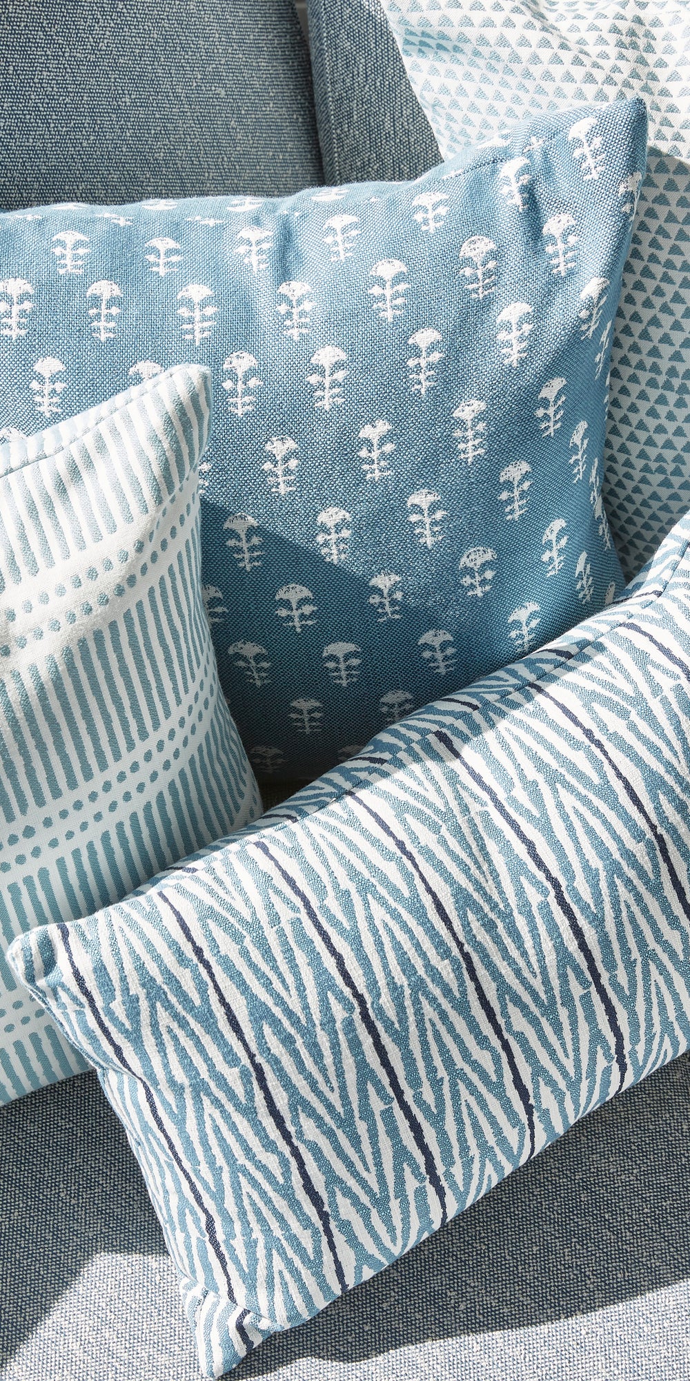 Dash Dot Mineral Outdoor Cushion in - Cushions - Walter G Australia