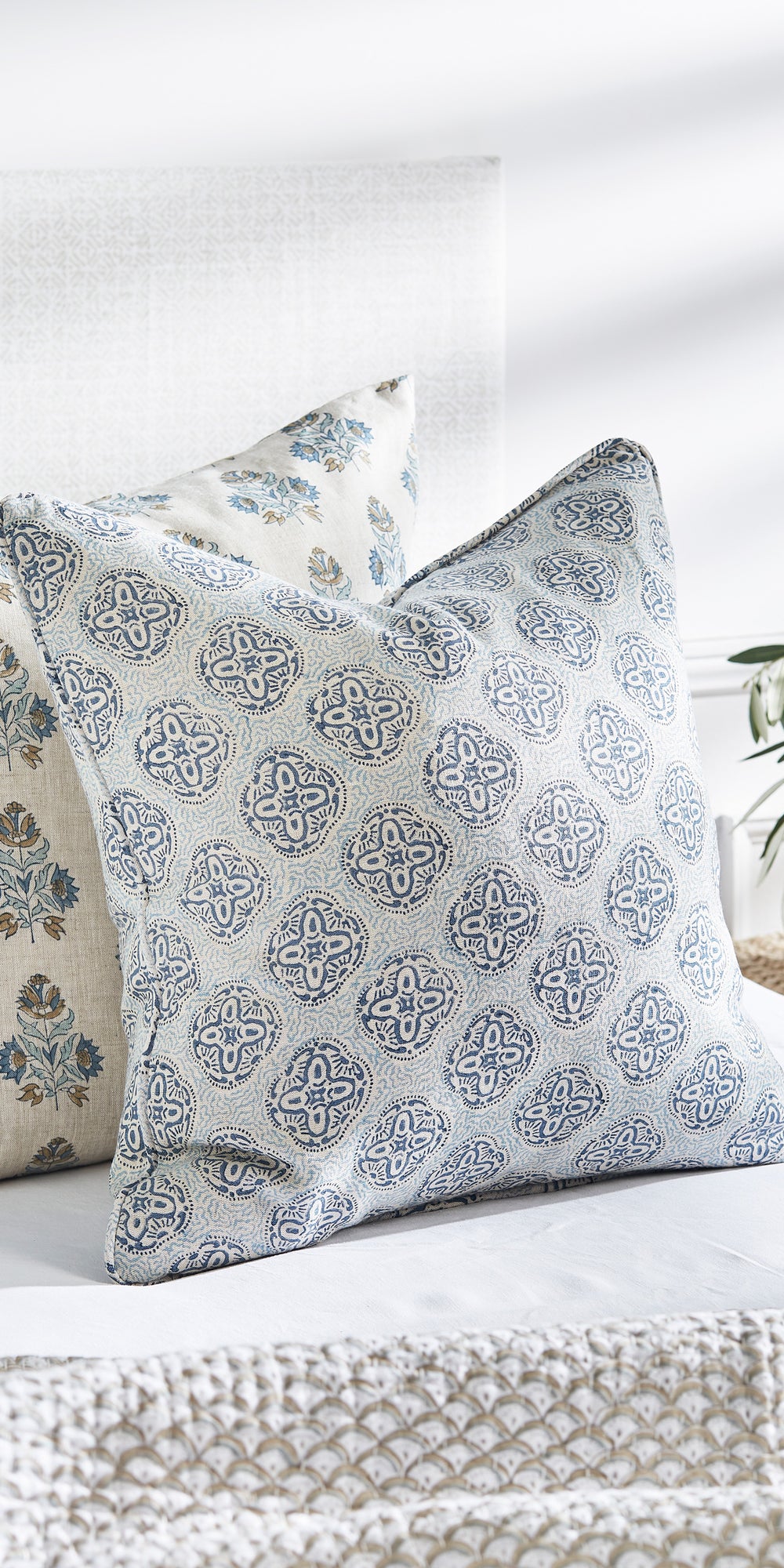 Ankara Fresh Azure Cushion in - Cushions - Walter G Australia