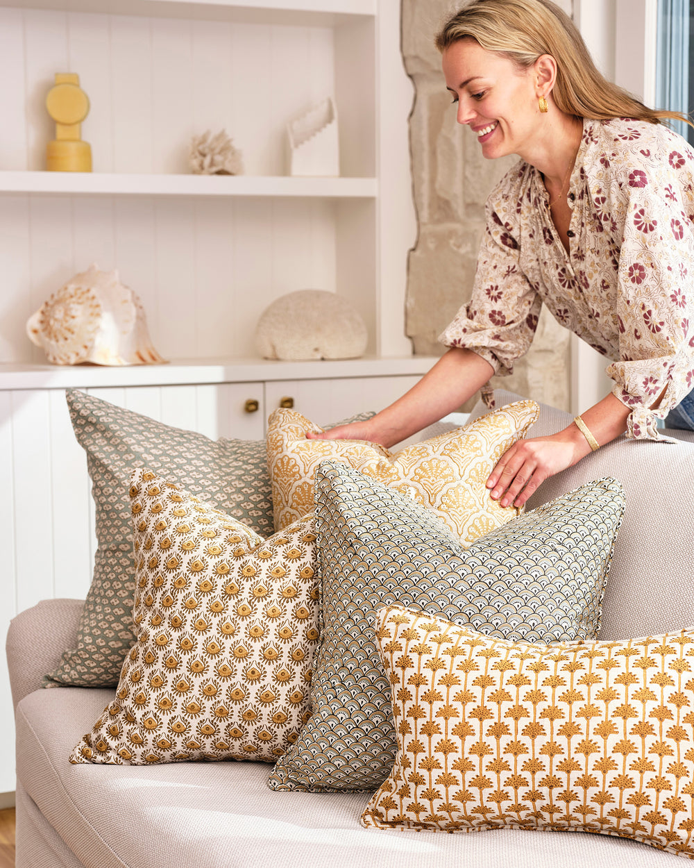 Lyon Saffron Cushion