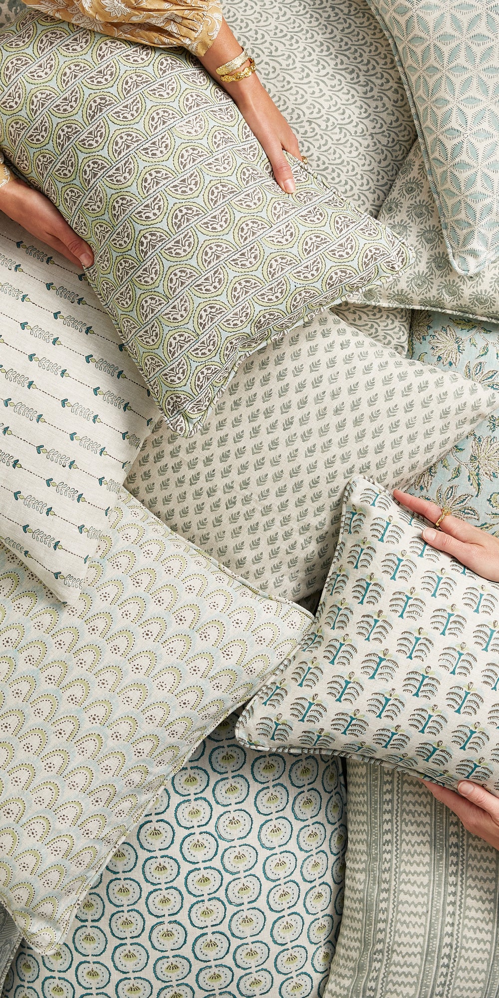 Sula Celadon Cushion in - Cushions - Walter G Australia