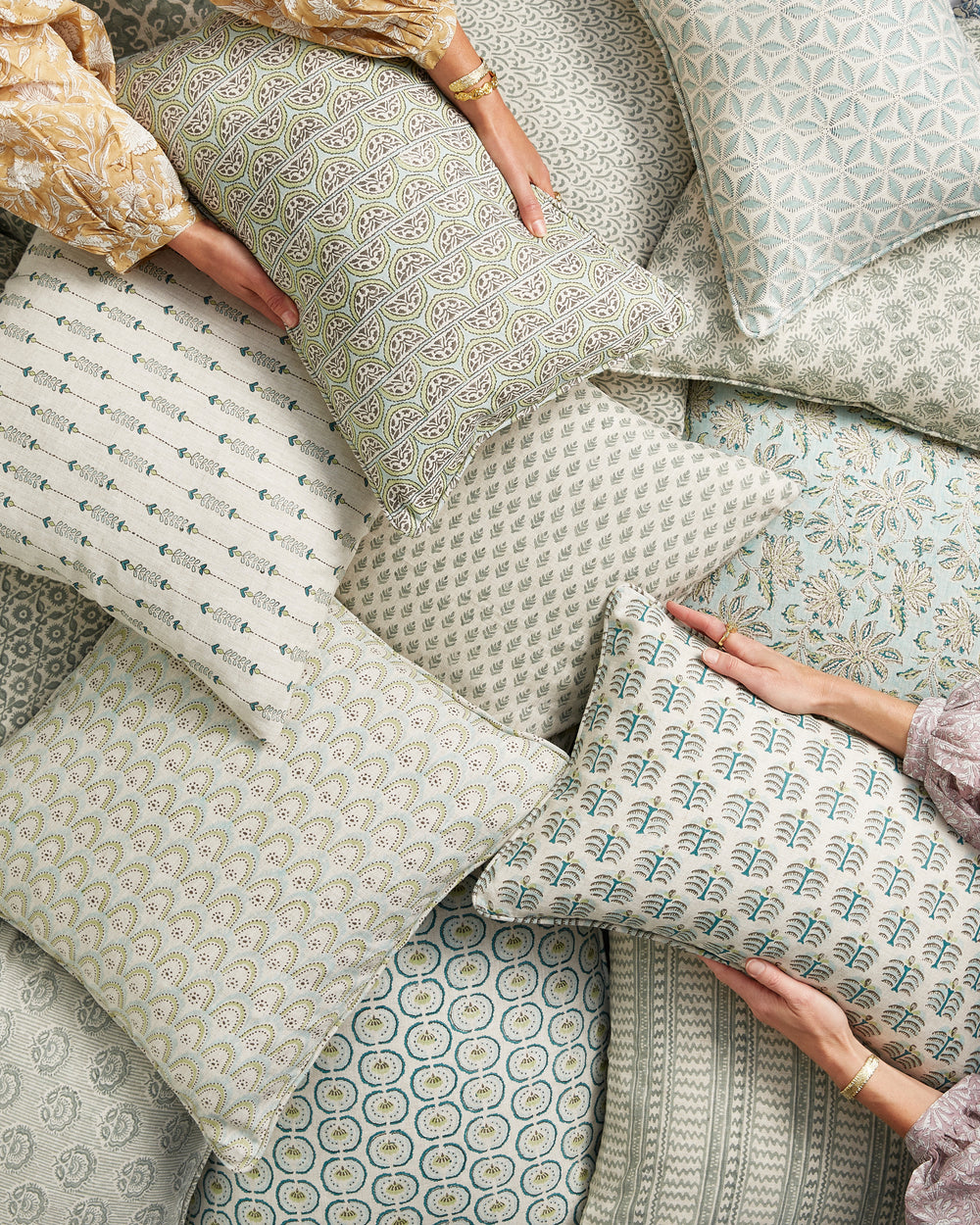 Burano Wasabi Cushion in - Cushions - Walter G Australia