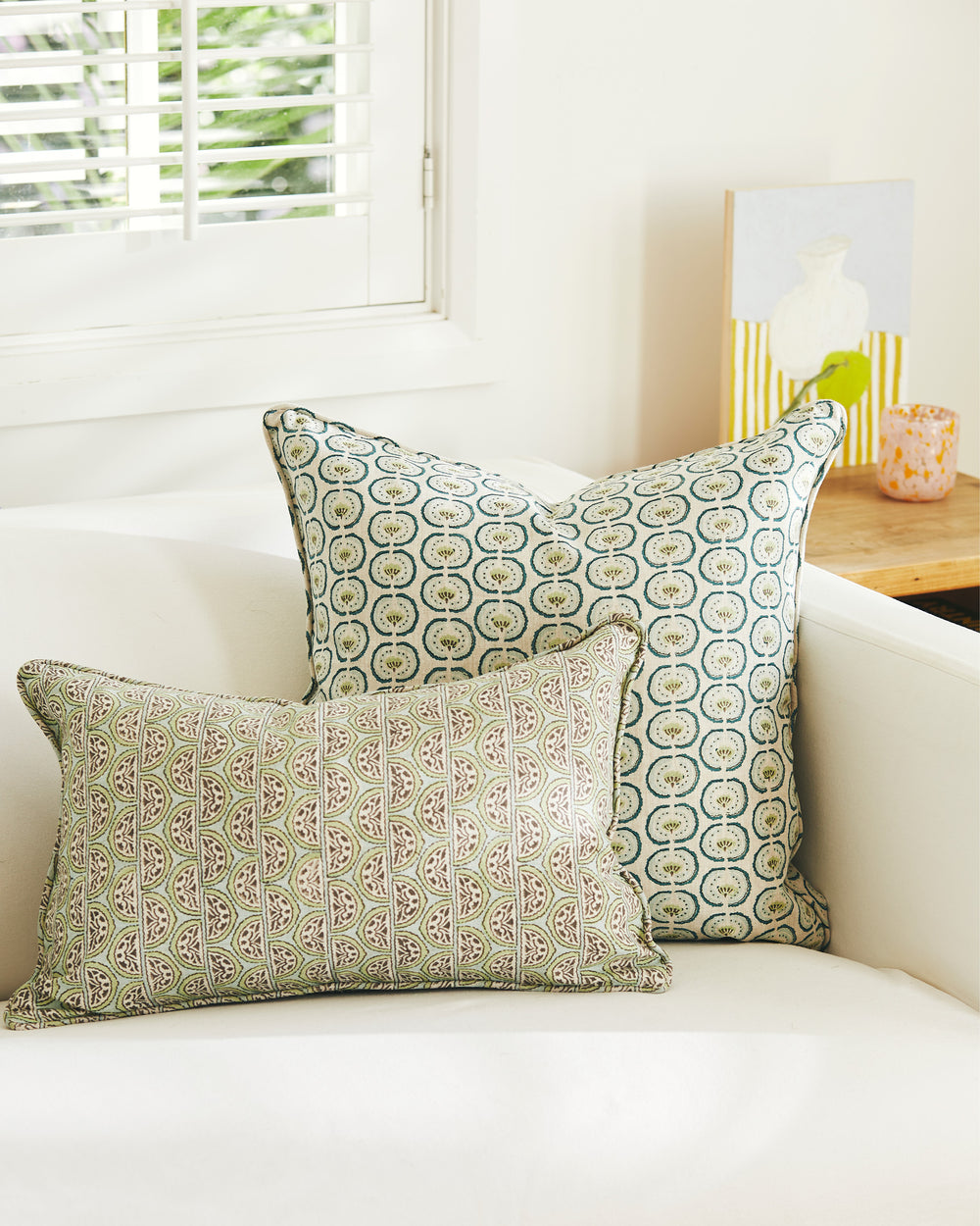Burano Wasabi Cushion in - Cushions - Walter G Australia