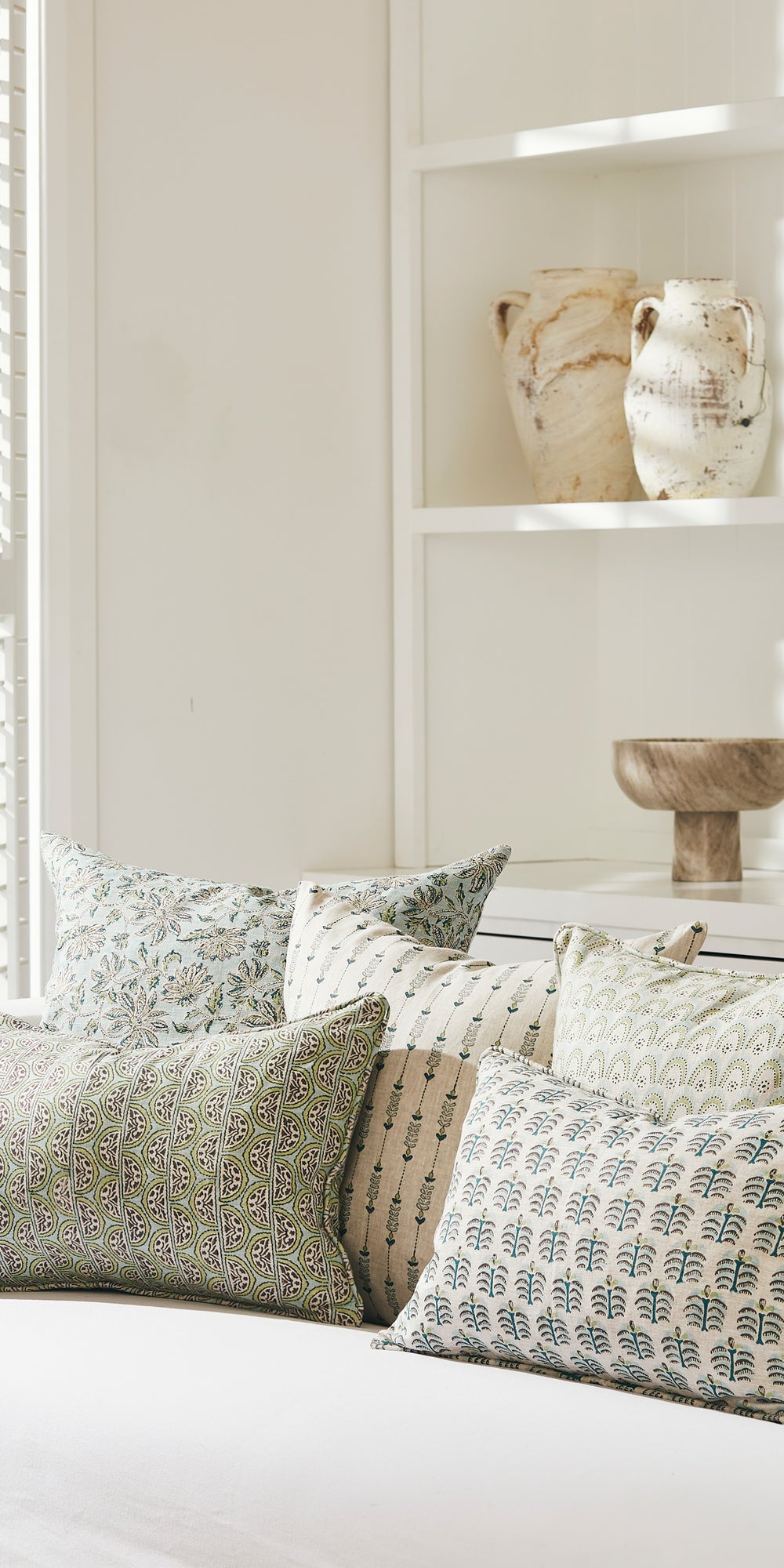 Azores Wasabi Cushion in - Cushions - Walter G Australia