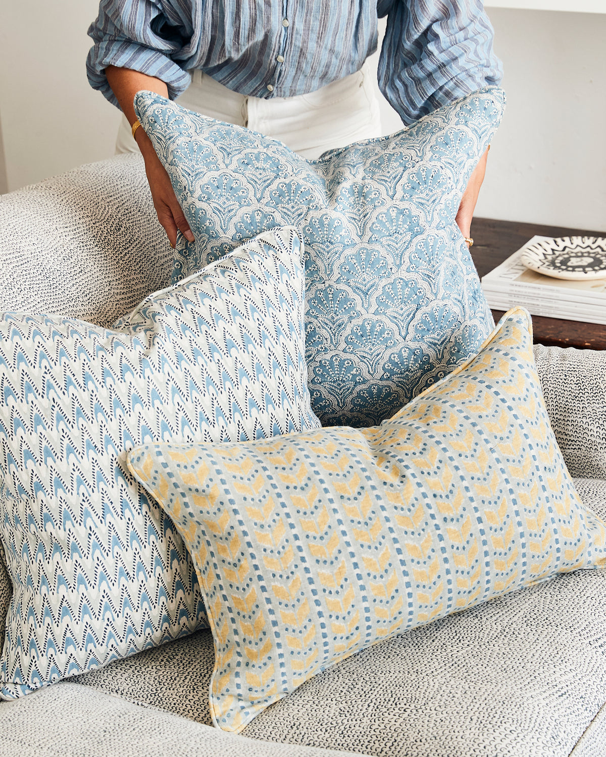 St Tropez Azure Cushion