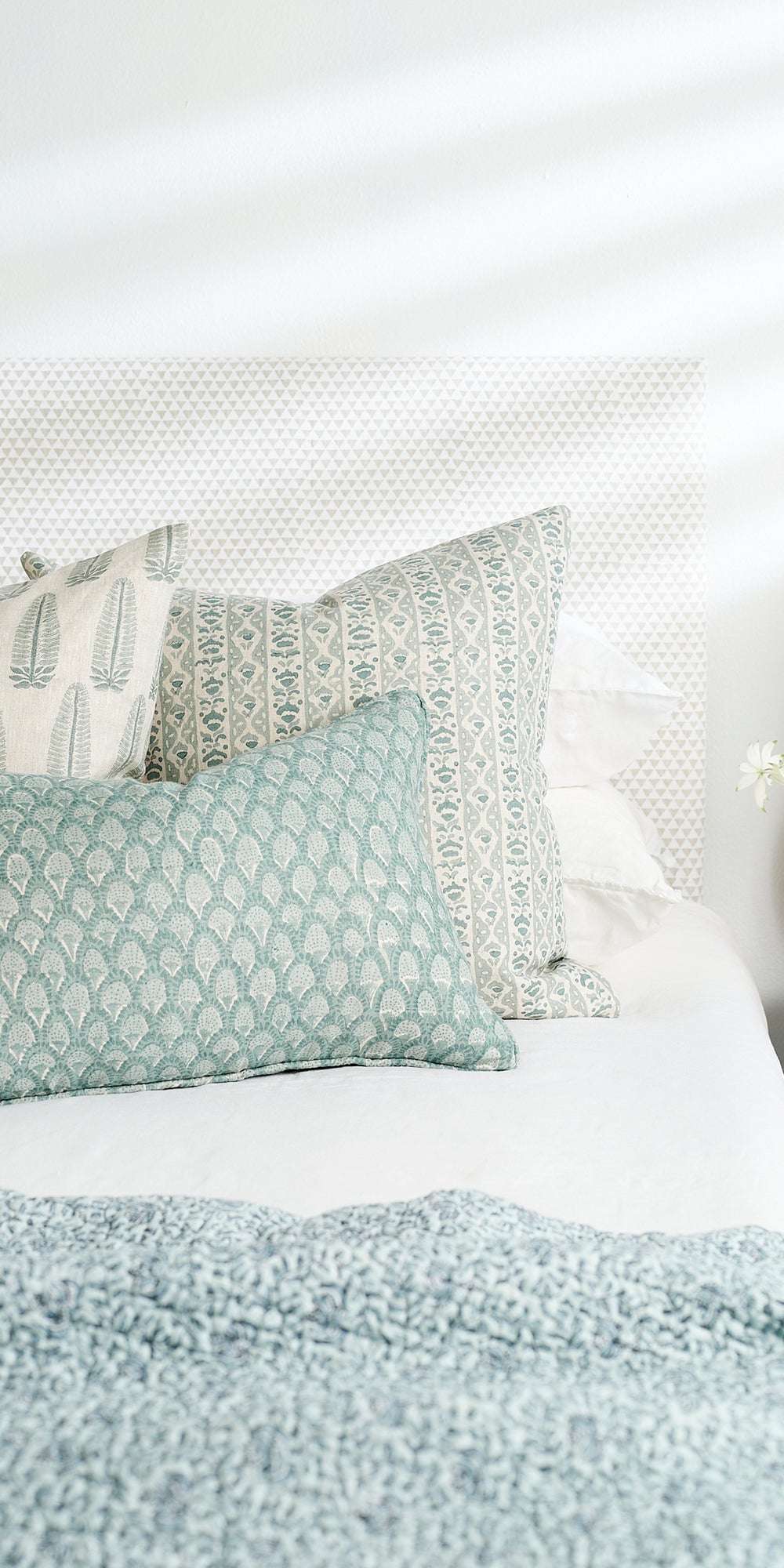 Scopello Celadon Cushion in - Cushions - Walter G Australia