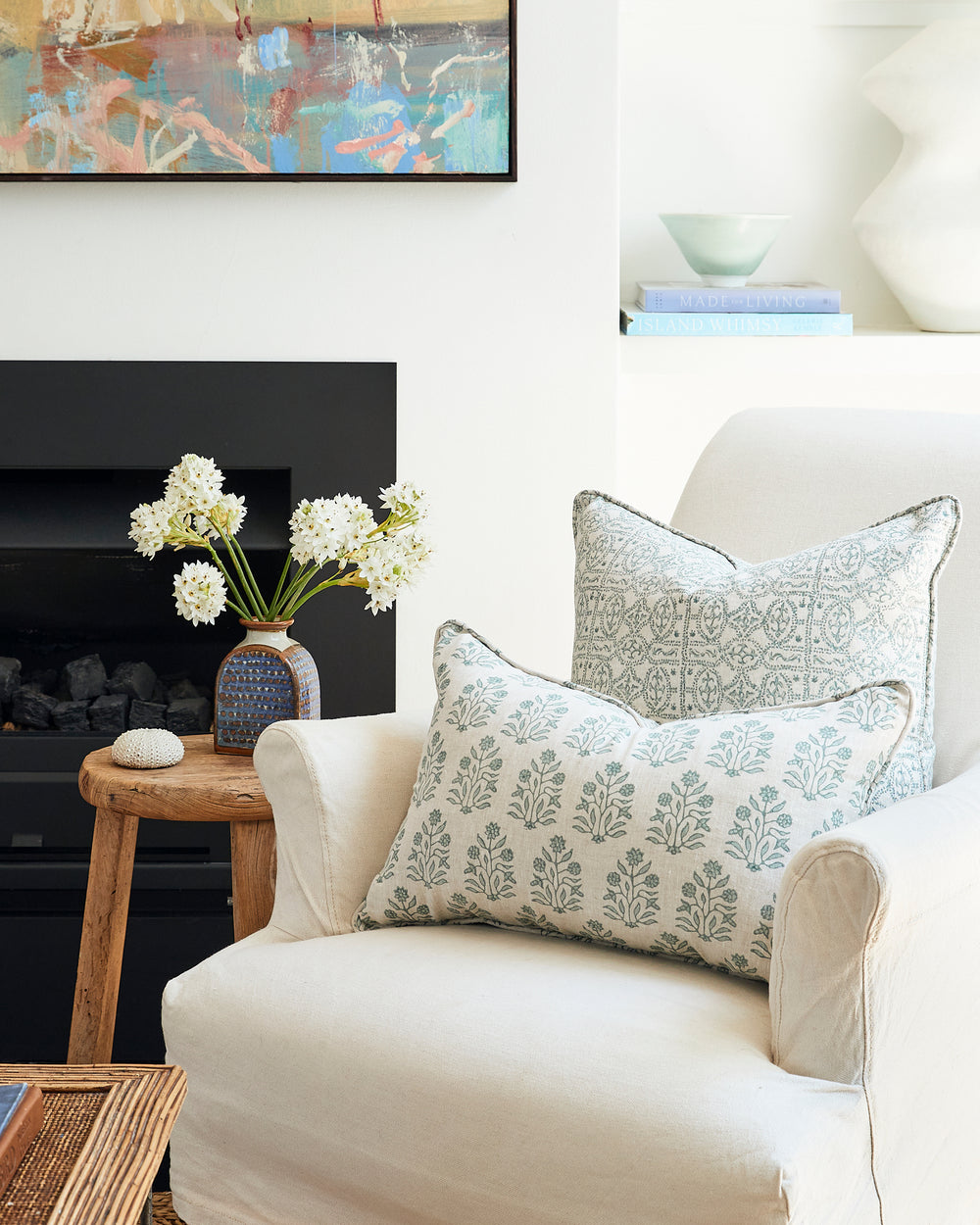 Palermo Celadon Cushion in - Cushions - Walter G Australia