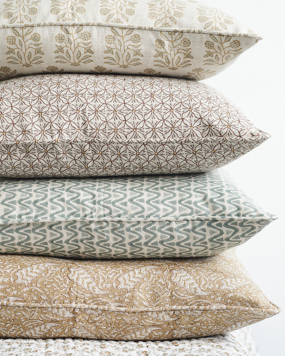 Menorca Celadon Cushion
