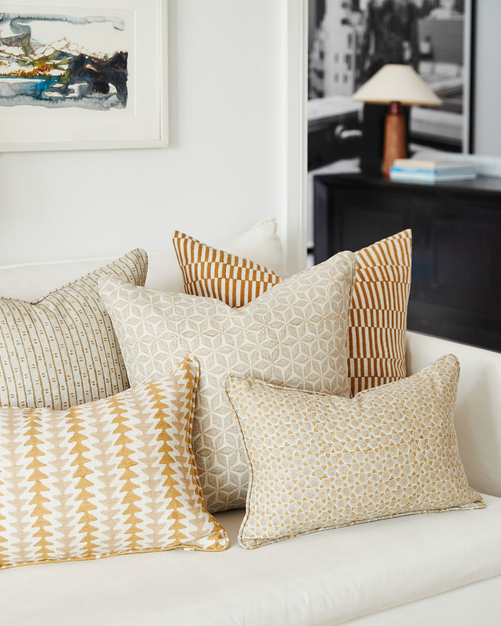 Mozambique Saffron Cushion