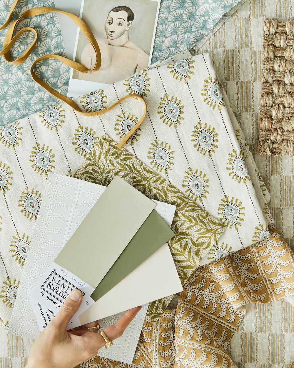 Bombay Moss Linen in - Fabric - Walter G Australia