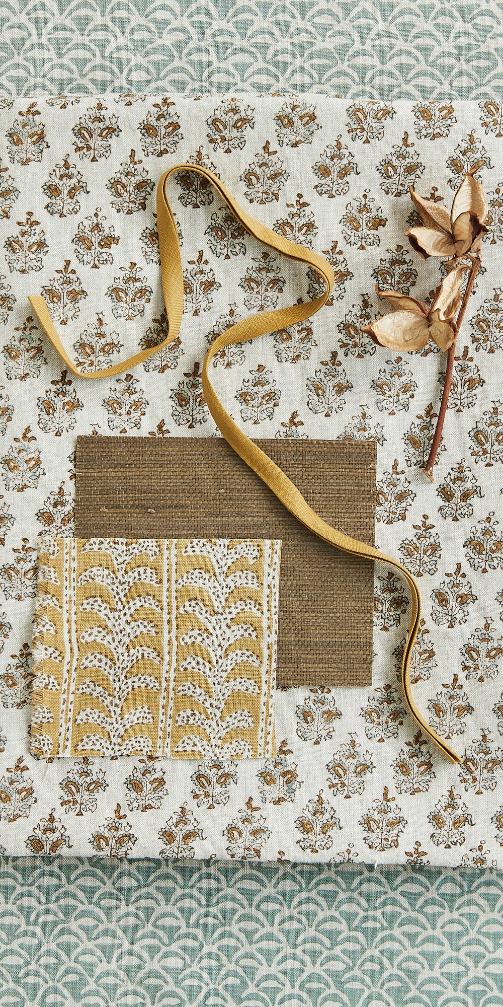 Sanganer Sahara Linen in - Fabric - Walter G Australia