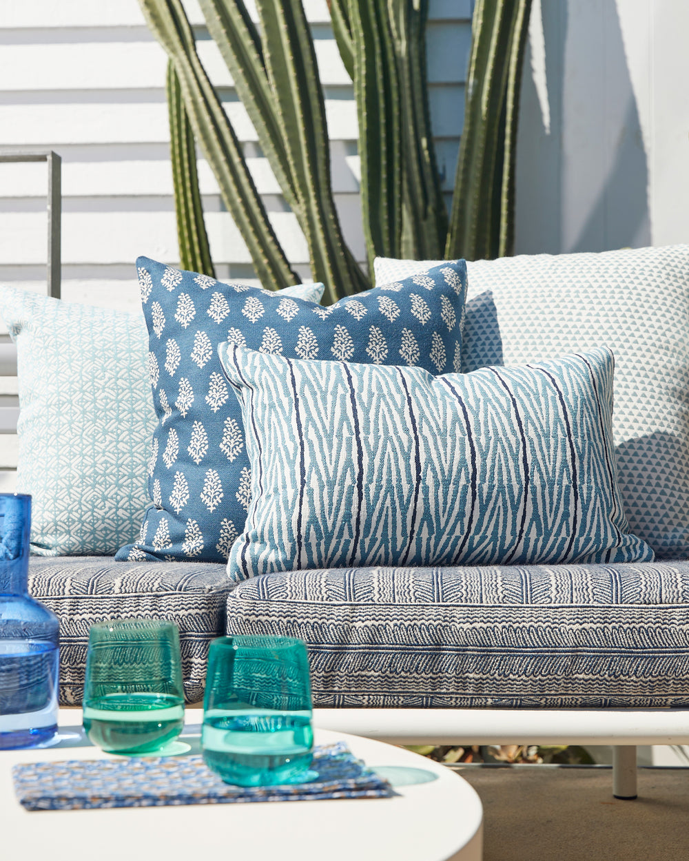 Huts Mineral Outdoor Cushion in - Cushions - Walter G Australia