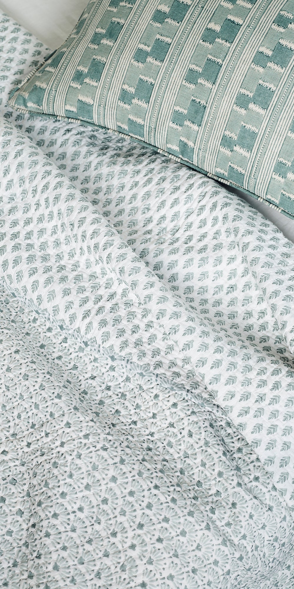 Chowk Celadon Cushion in - Cushions - Walter G Australia