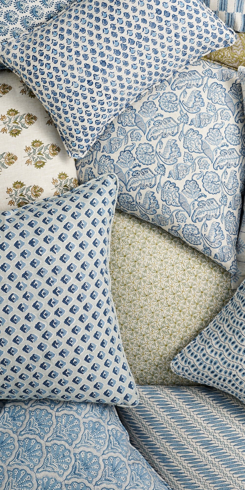 St Tropez Azure Cushion in - Cushions - Walter G Australia