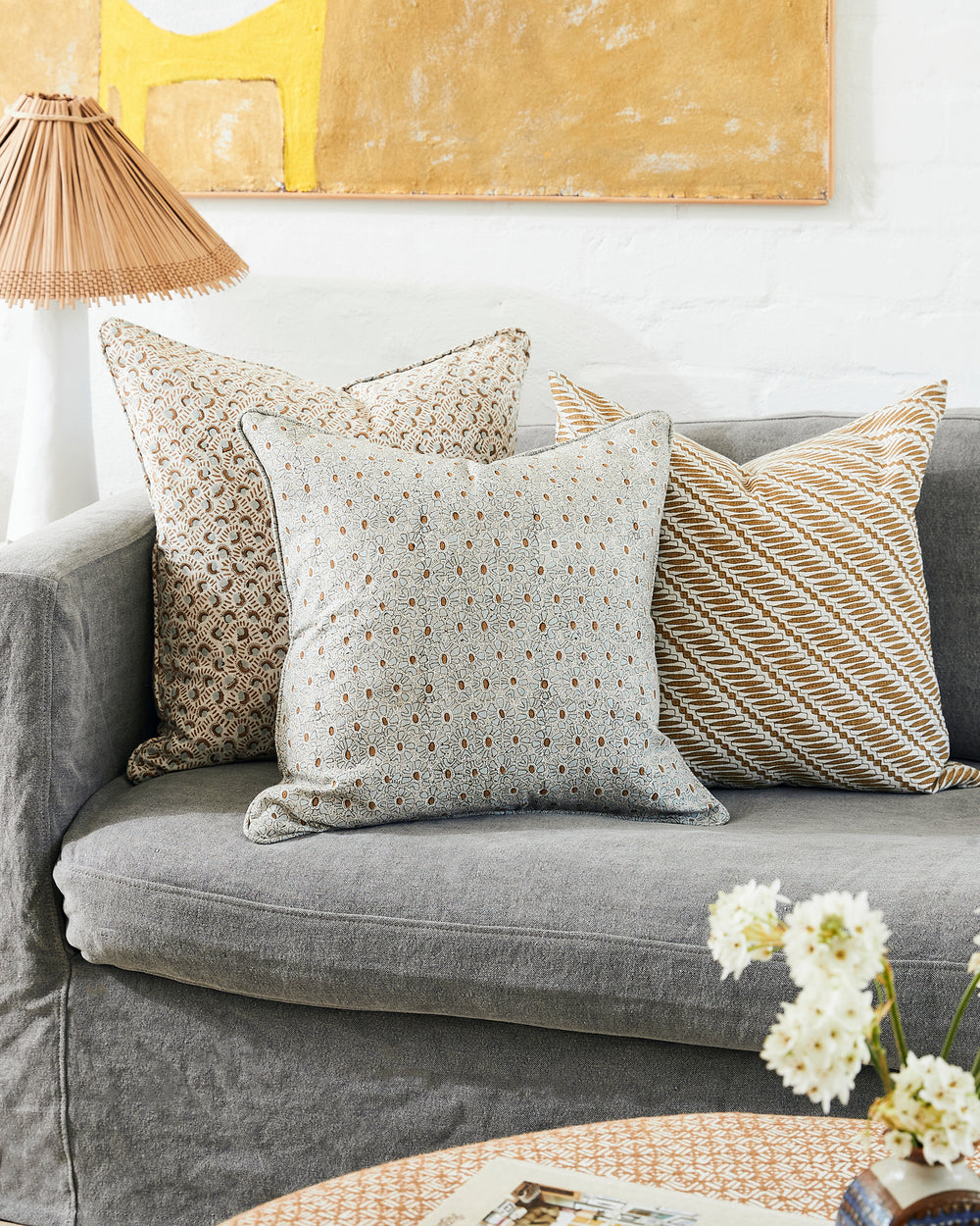 Jakarta Saffron Cushion in - Cushions - Walter G Australia