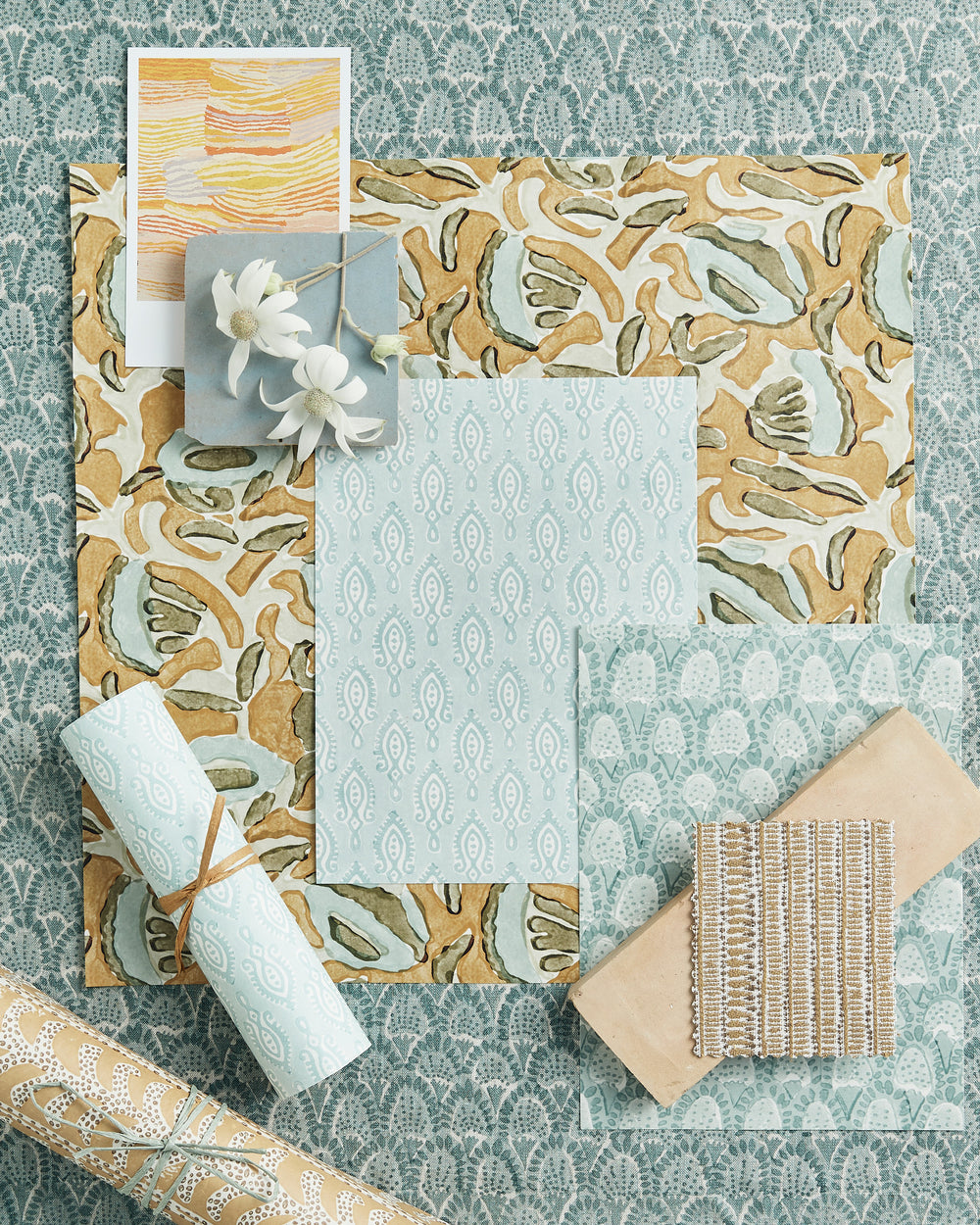 Marbella Turmeric Wallpaper in - Wallpaper - Walter G Australia