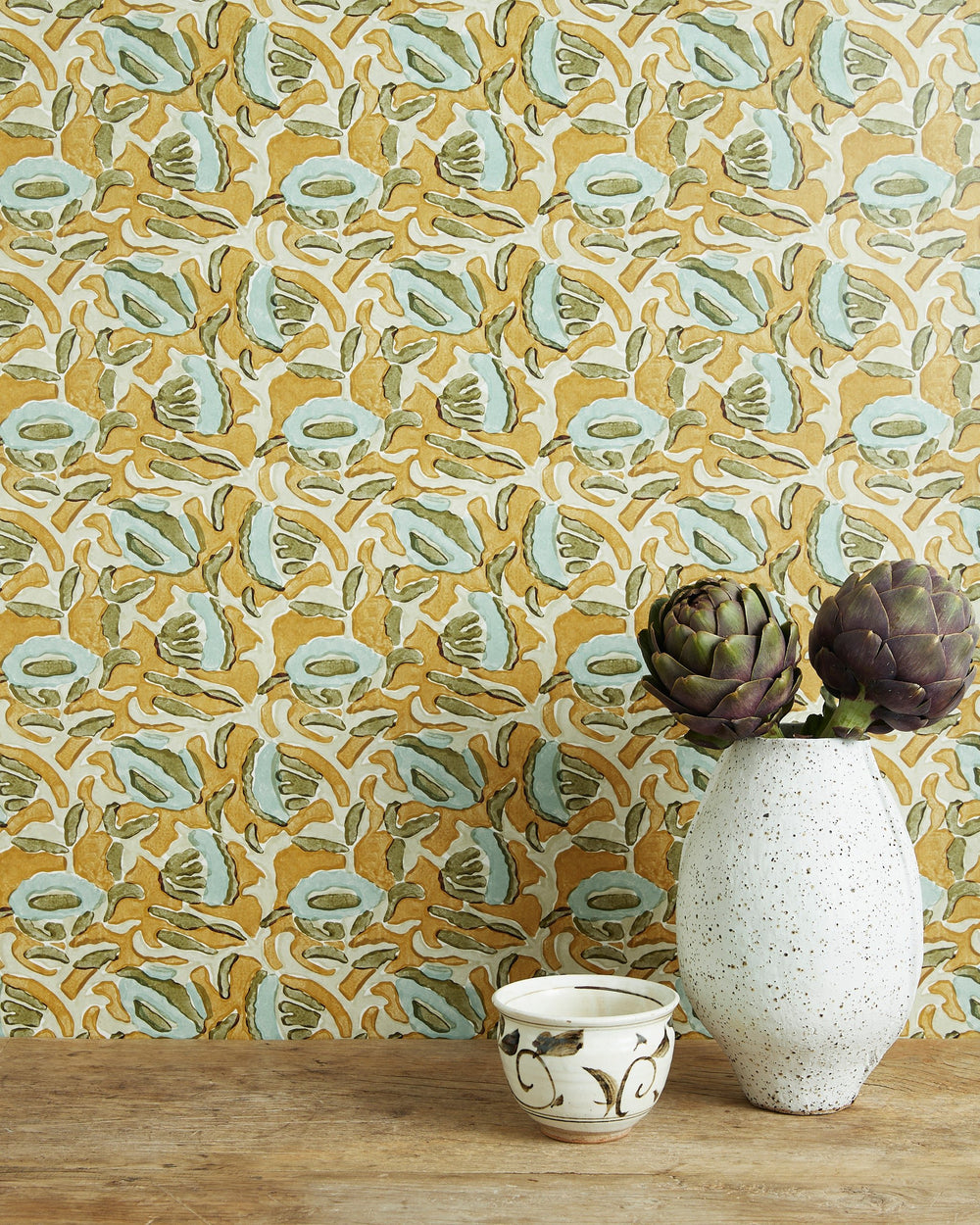 Marbella Turmeric Wallpaper in - Wallpaper - Walter G Australia