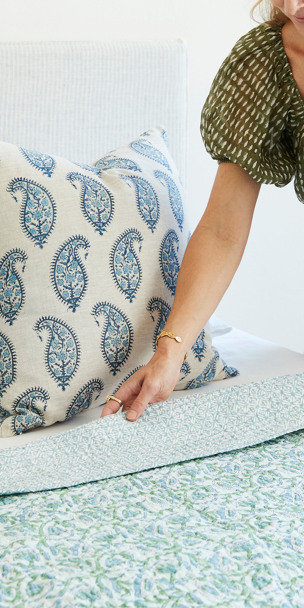 Paisley Riviera Cushion in - Cushions - Walter G Australia