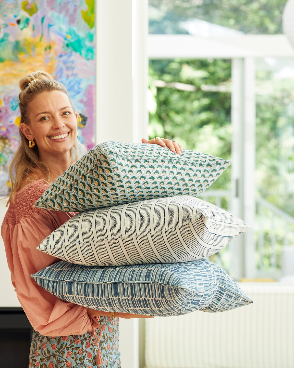 Pollara Indigo Cushion