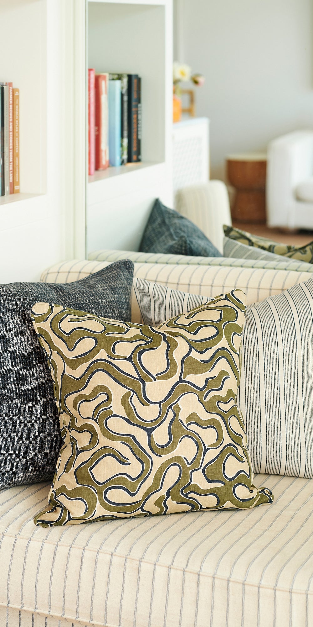 Pollara Indigo Cushion in - Cushions - Walter G Australia