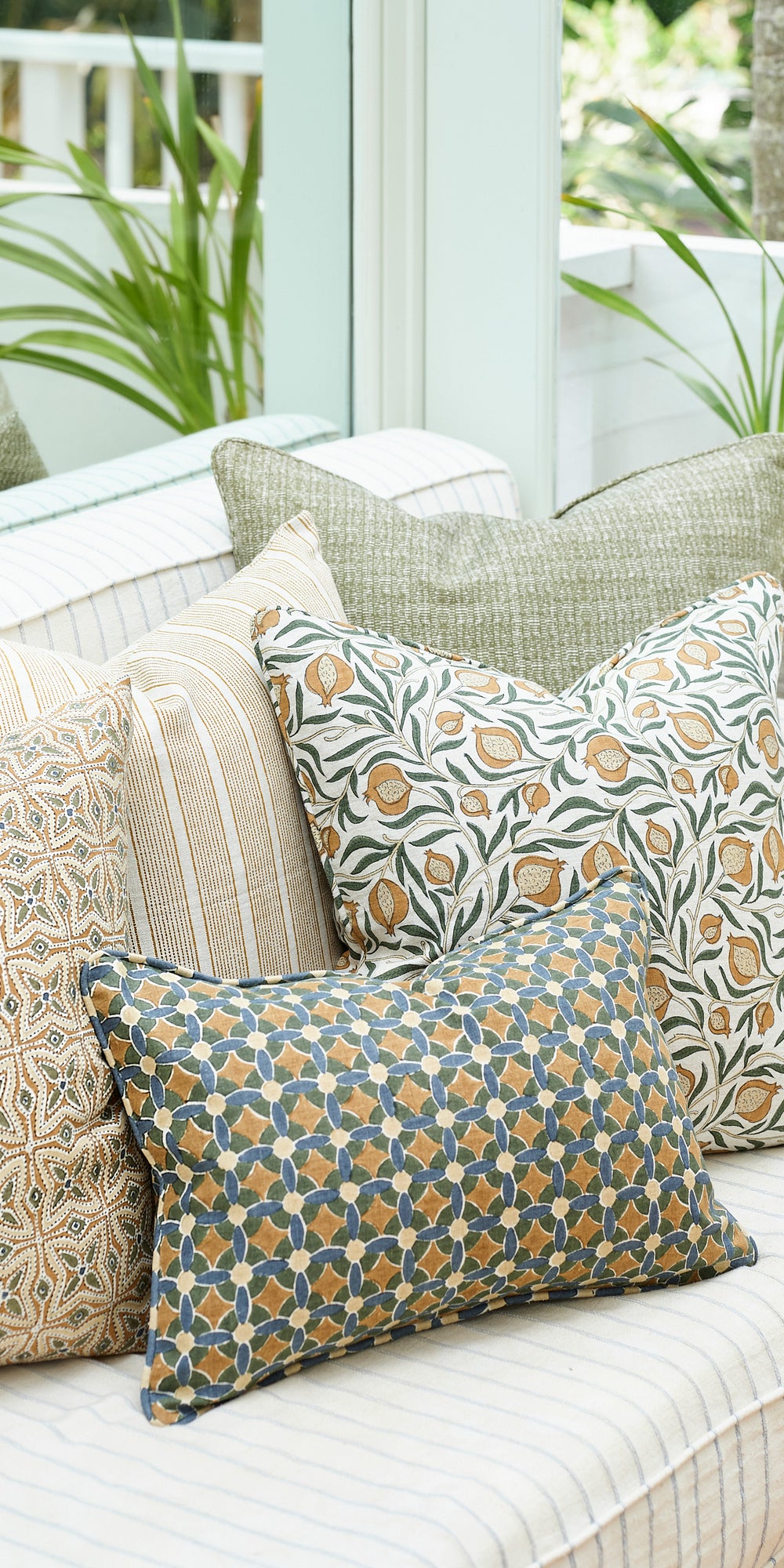 Pollara Saffron Cushion in - Cushions - Walter G Australia