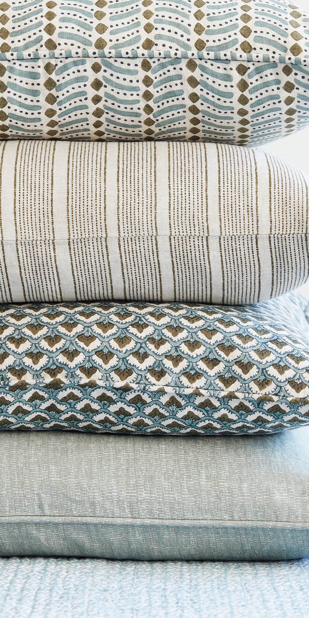 Pollara Khaki Cushion in - Cushions - Walter G Australia