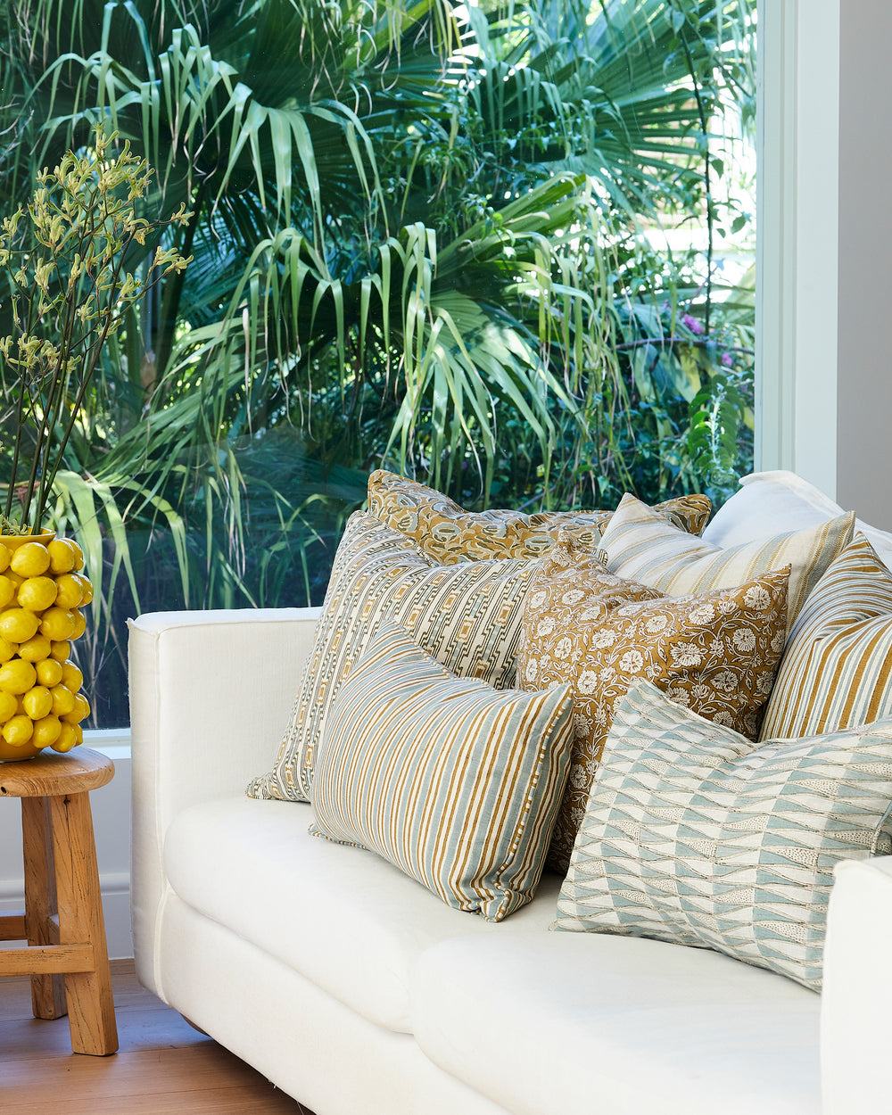 Alacha Saffron Cushion in - Cushions - Walter G Australia