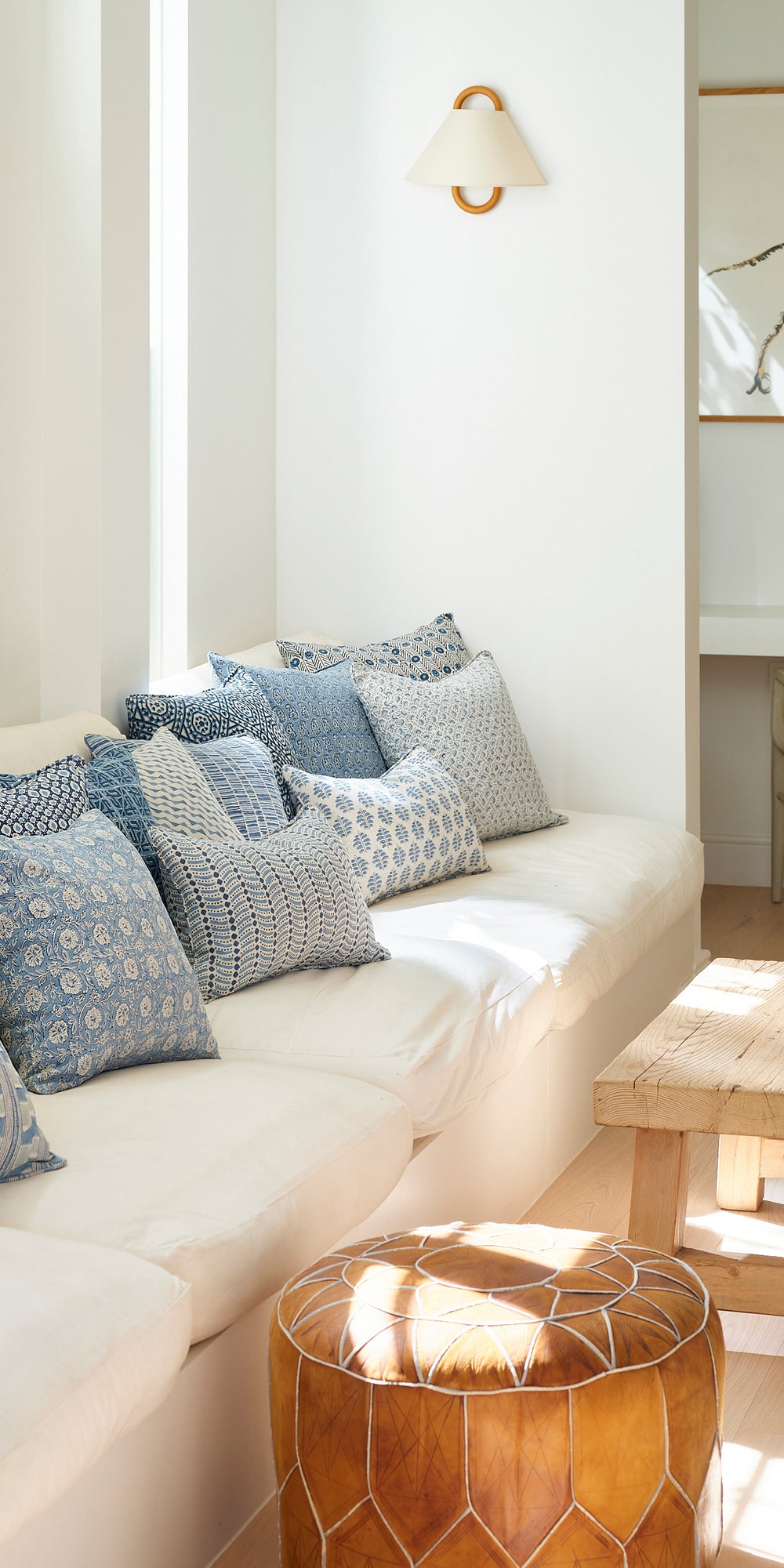 Sangam Denim Cushion in - Cushions - Walter G Australia