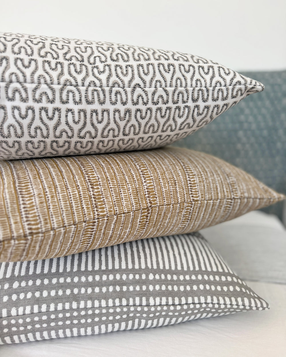 Dash Dot Albatross Inverse Outdoor Cushion