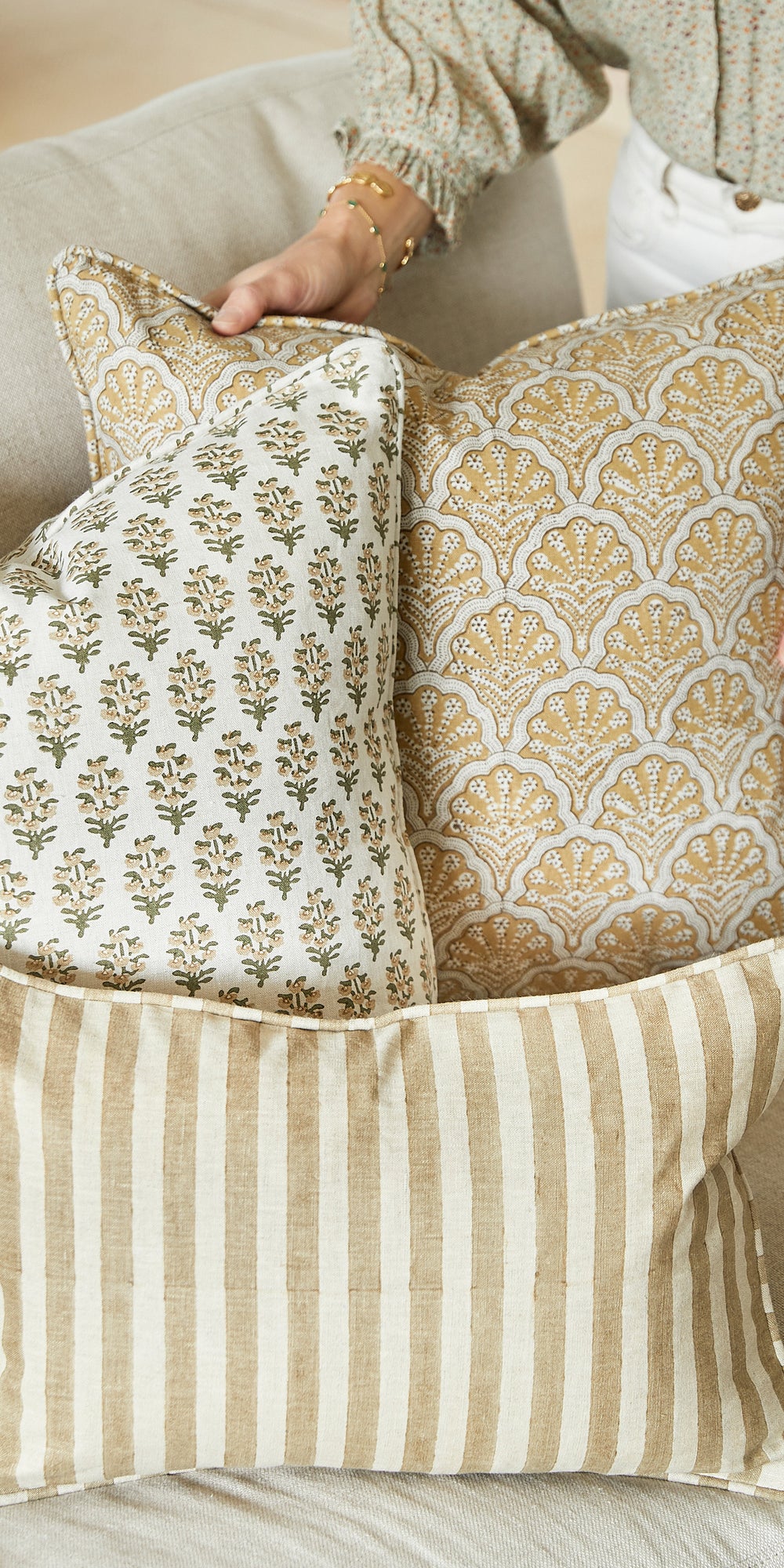 Bodrum Shell Cushion in - Cushions - Walter G Australia