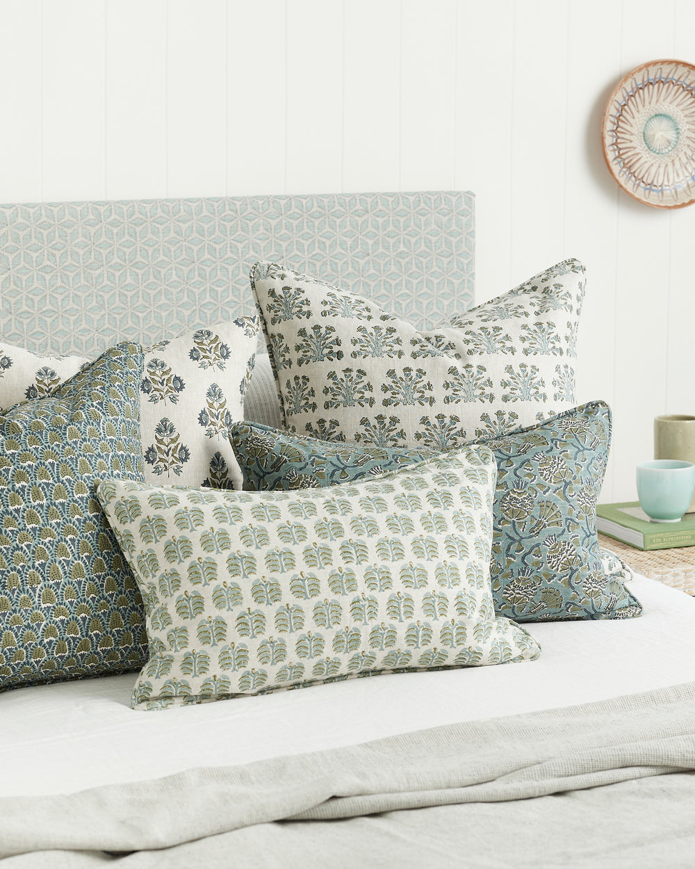 Hera Celadon Moss Cushion