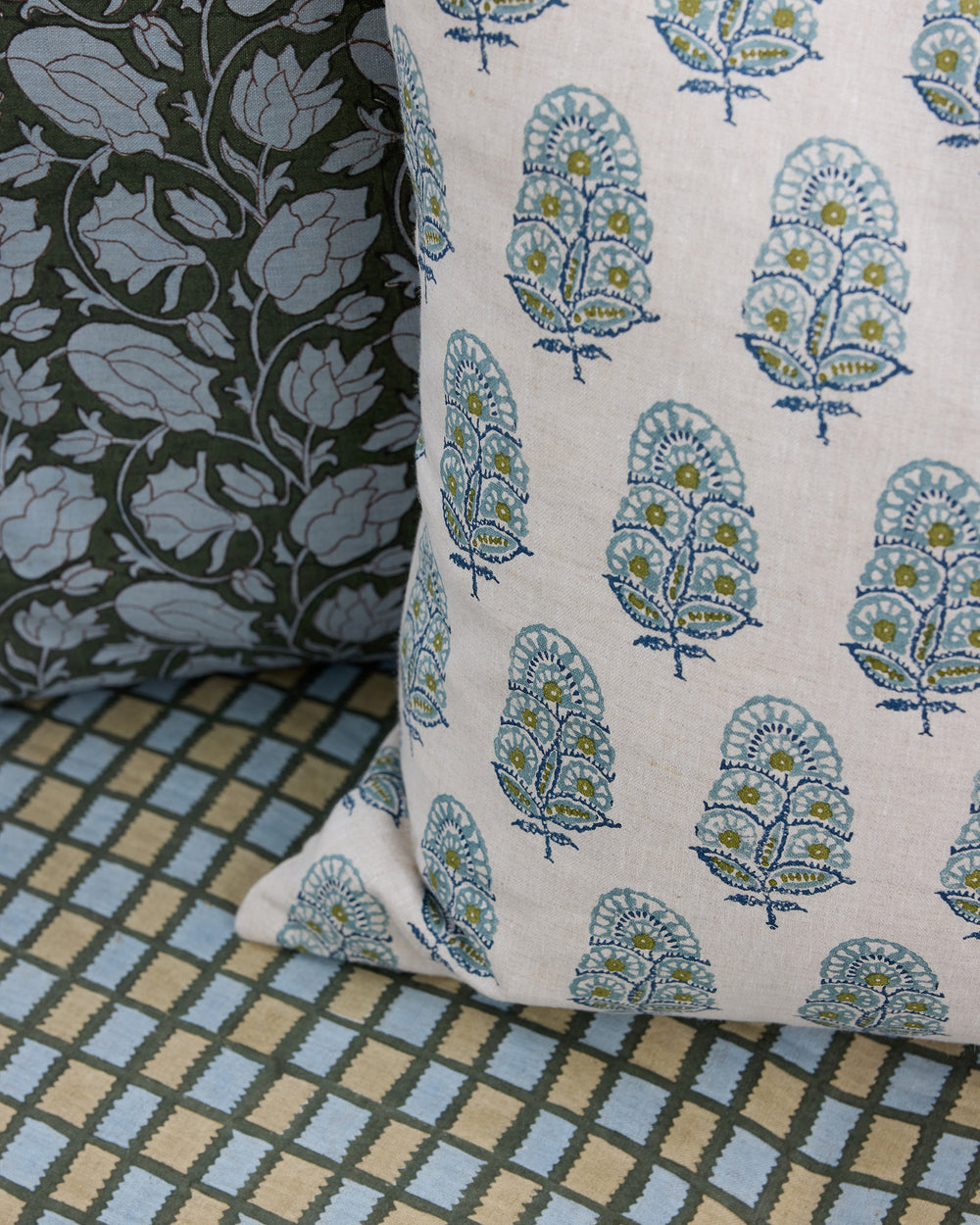 Zardosi Celadon Moss Cushion in - Cushions - Walter G Australia