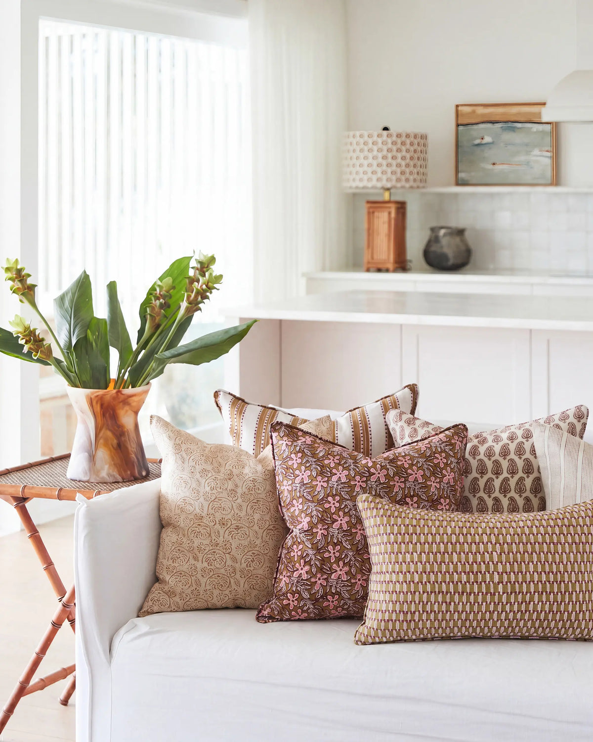Rumi Moonflower Cushion