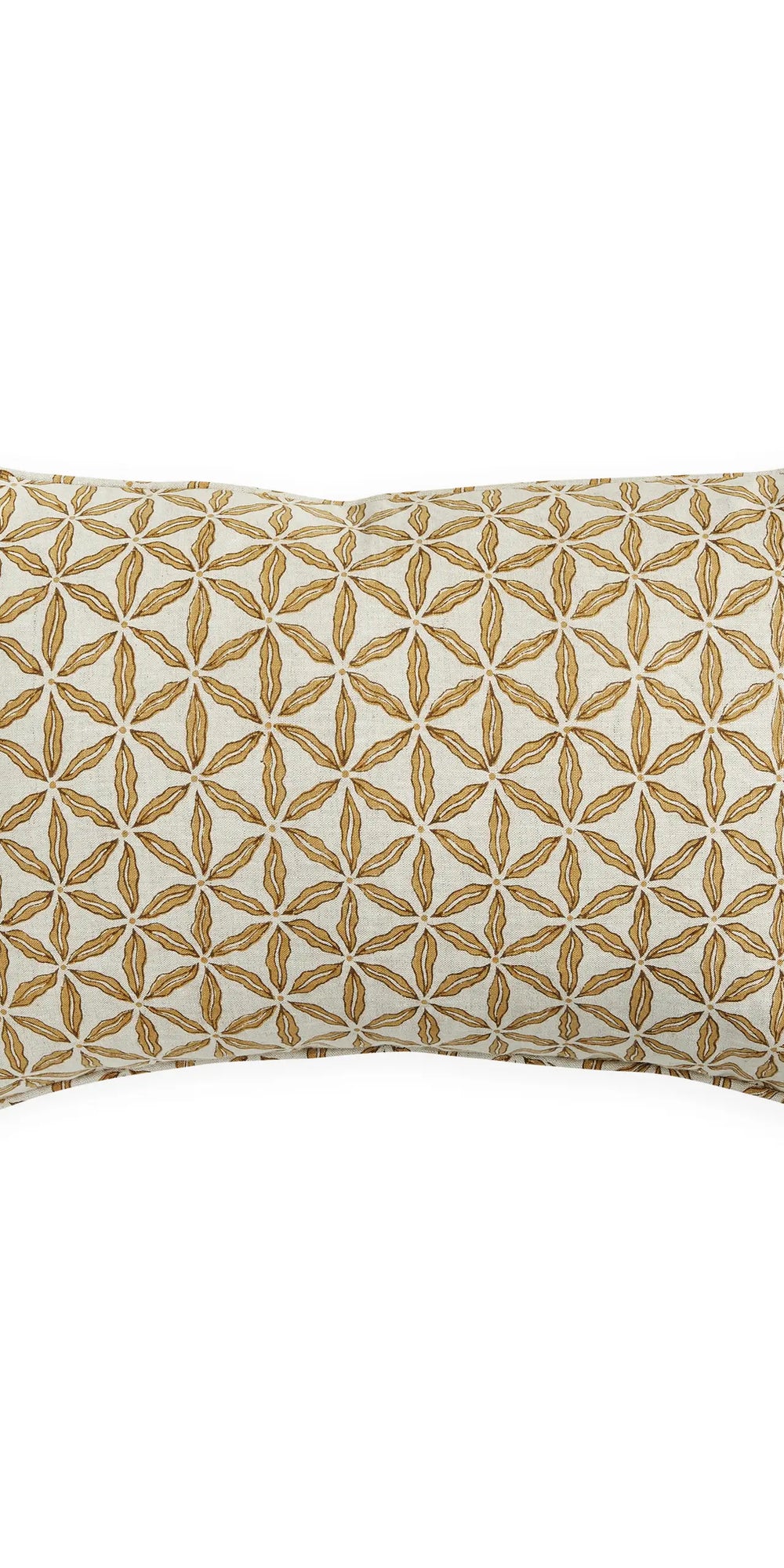 Osaka Saffron linen cushion 35x55cm