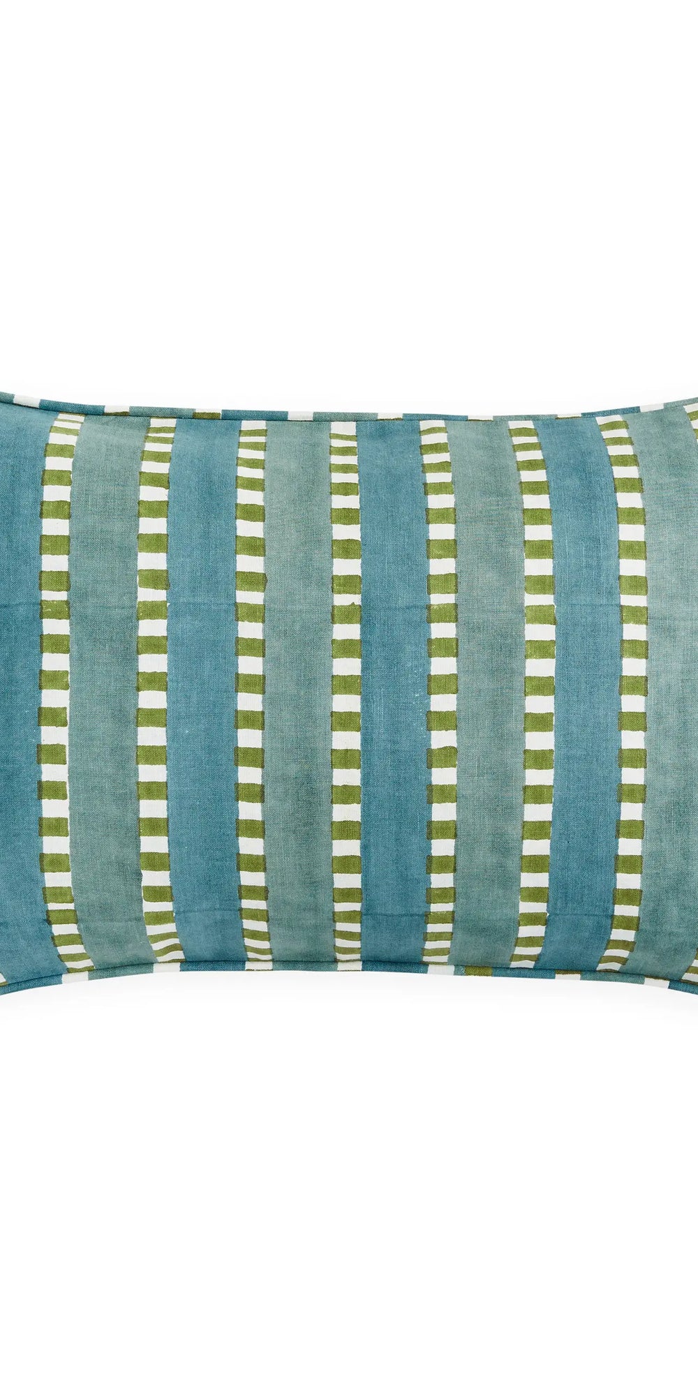 Marrakesh Lagoon linen cushion 35x55cm