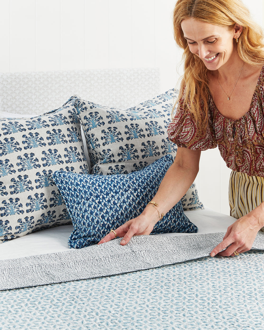 Biarritz Riviera Rectangle Cushion