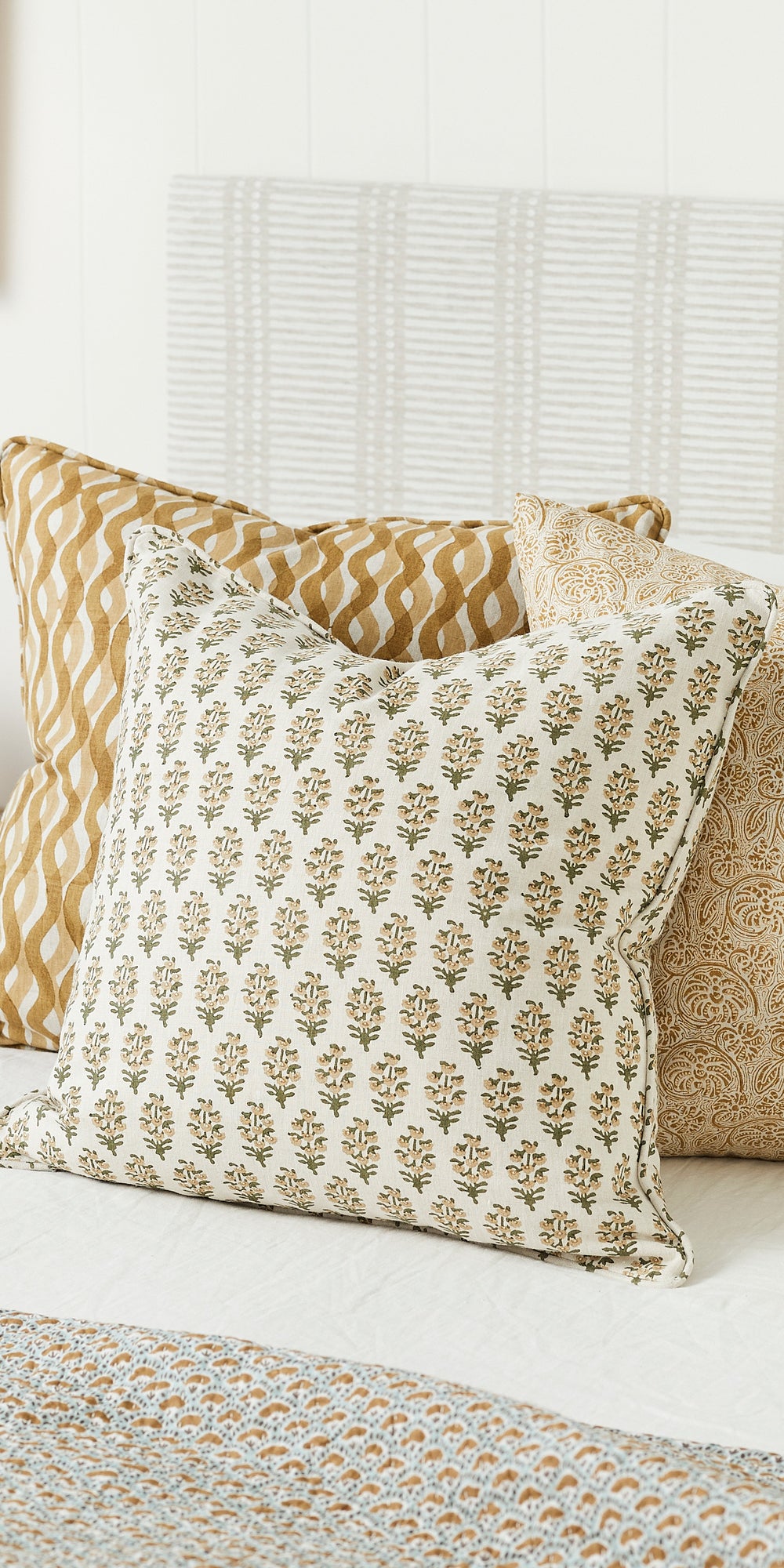 Fossano Saffron Cushion in - Cushions - Walter G Australia