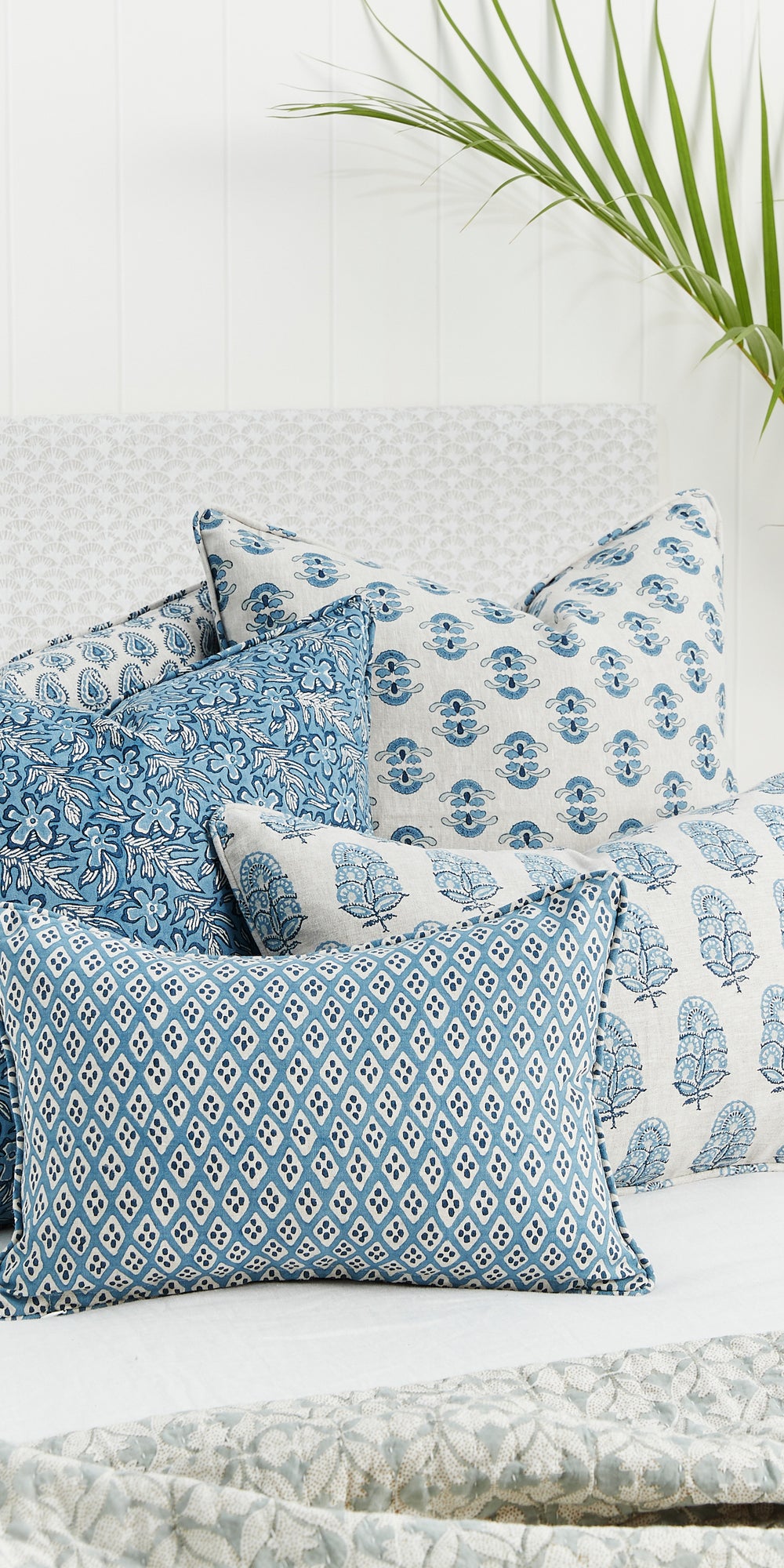 Orvietto Azure Cushion in - Cushions - Walter G Australia