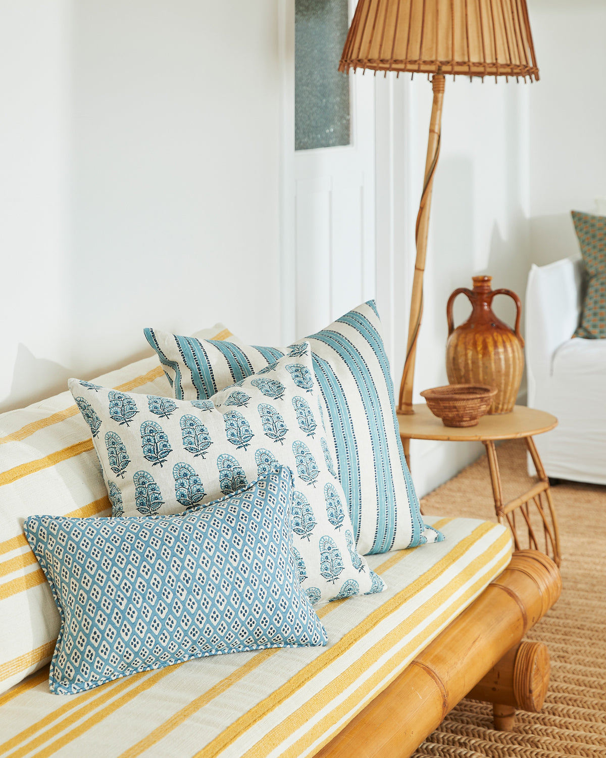 Zardosi Denim Cushion