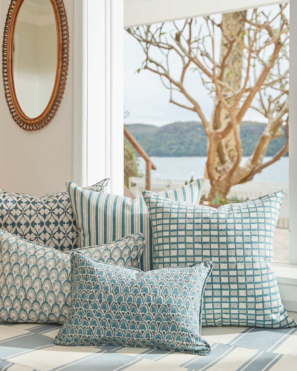 Madhavi Slate Cushion