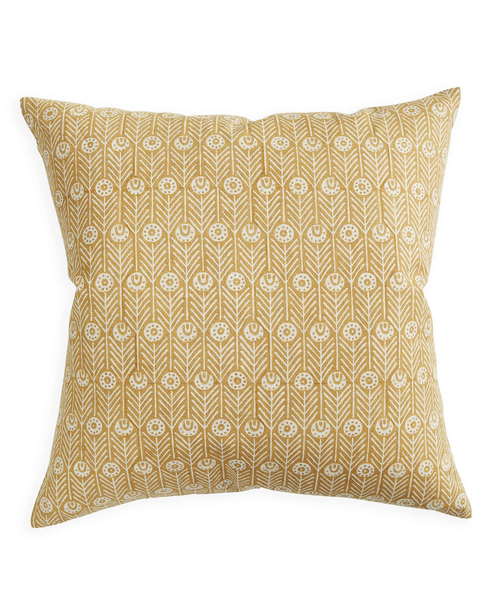 Alcaufar Saffron linen cushion 55x55cm