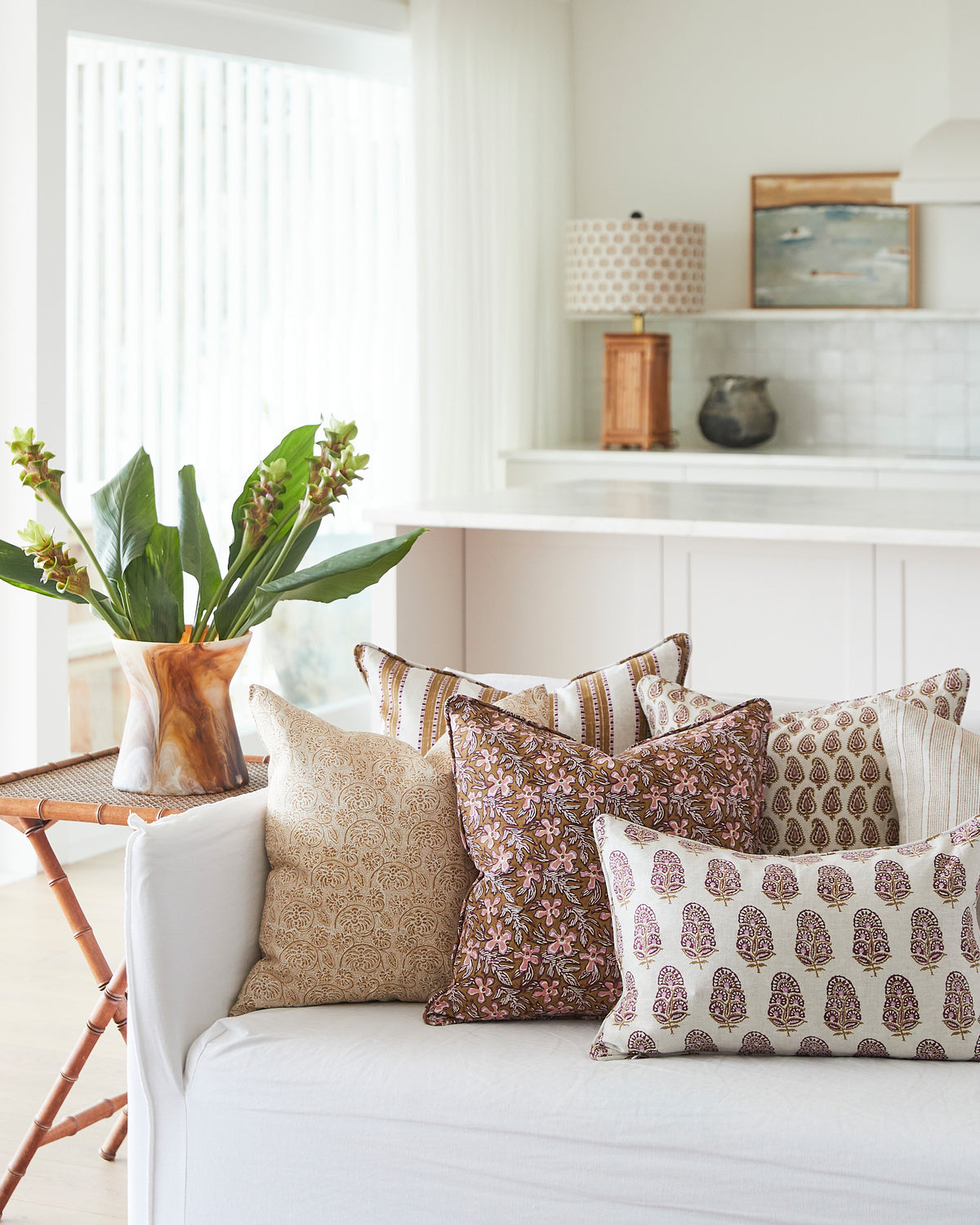 Tuvalu Moonflower Cushion