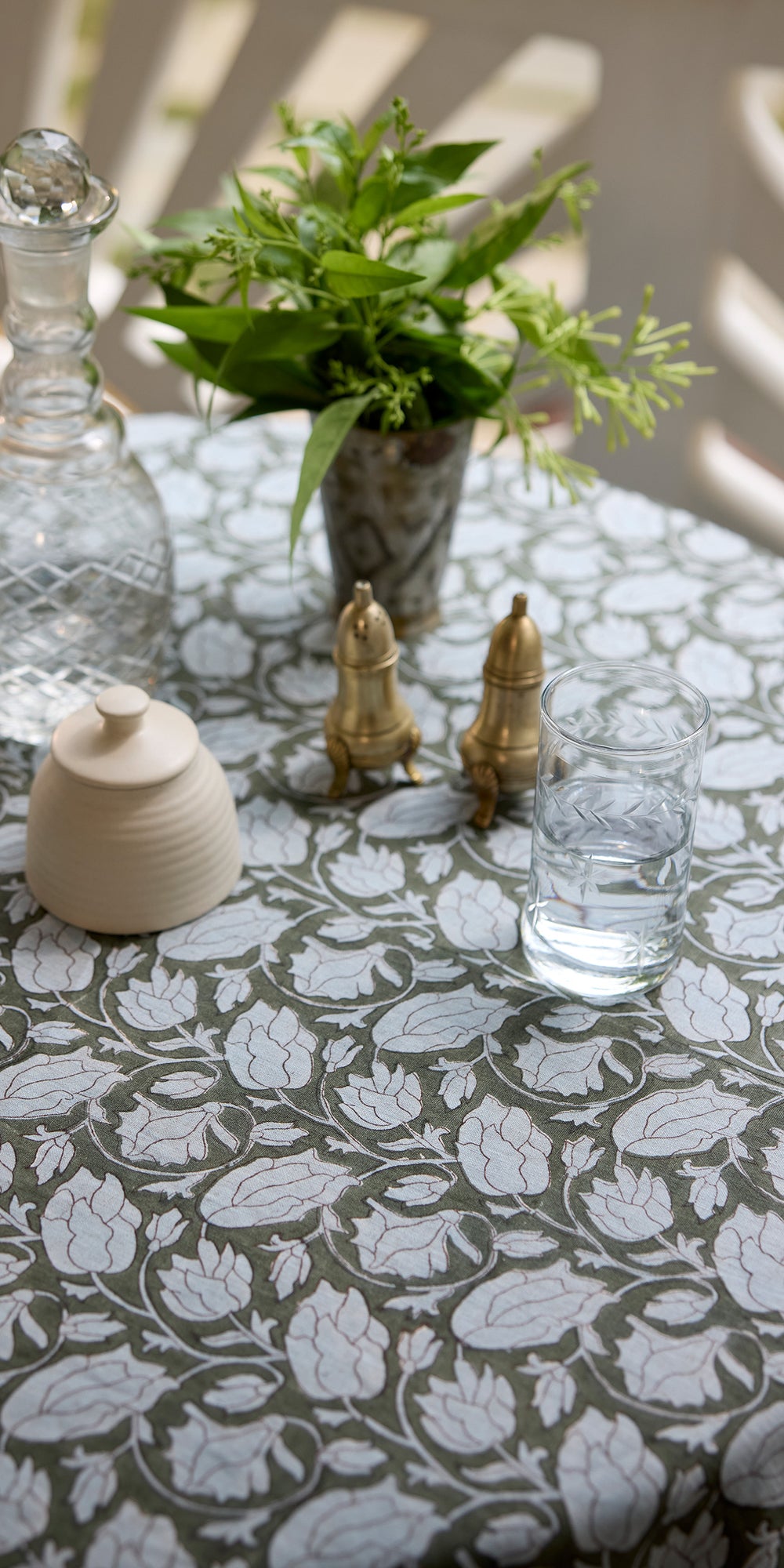 Lahore Thyme linen in - Fabric - Walter G Australia