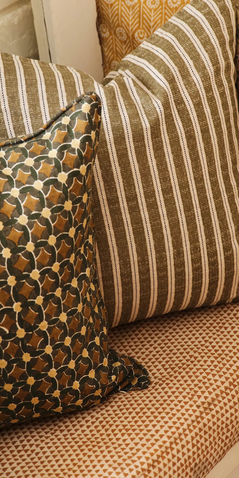 Oaxaca Khaki Cushion