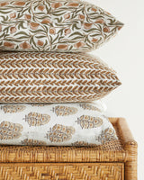 Benaki Toffee linen cushion 50x50cm
