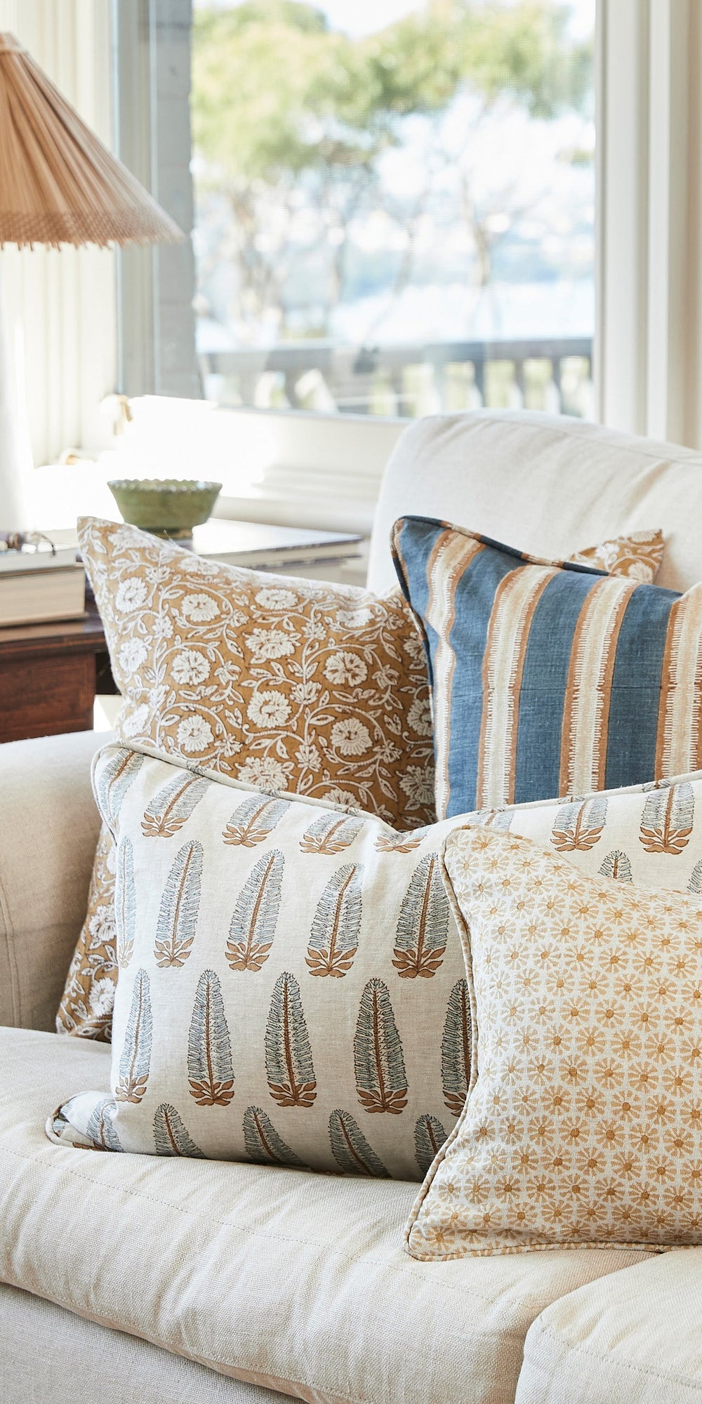 Etoile Saffron Cushion in - Cushions - Walter G Australia